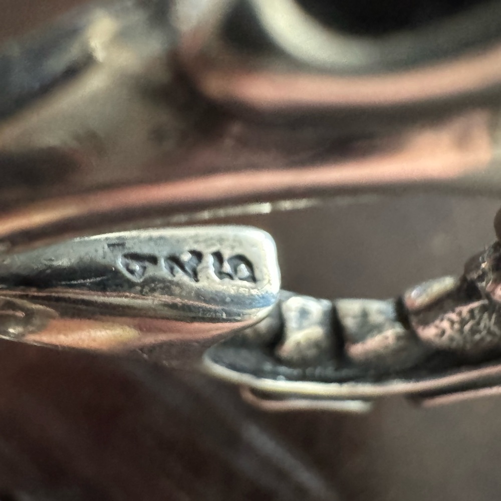 Travis Walker Double Cross Fish Hook Pendant with Chain in Solid Sterling Silver - Picture 9 of 9